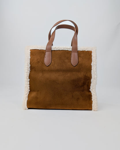 AI25 Marc Ellis Borsa BUBY SUEDE M Dark Cuoio