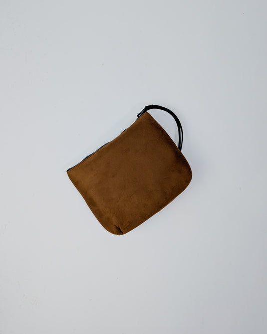 AI25 Marc Ellis Pochette BUBY SUEDE CLUTCH Dark Cuoio