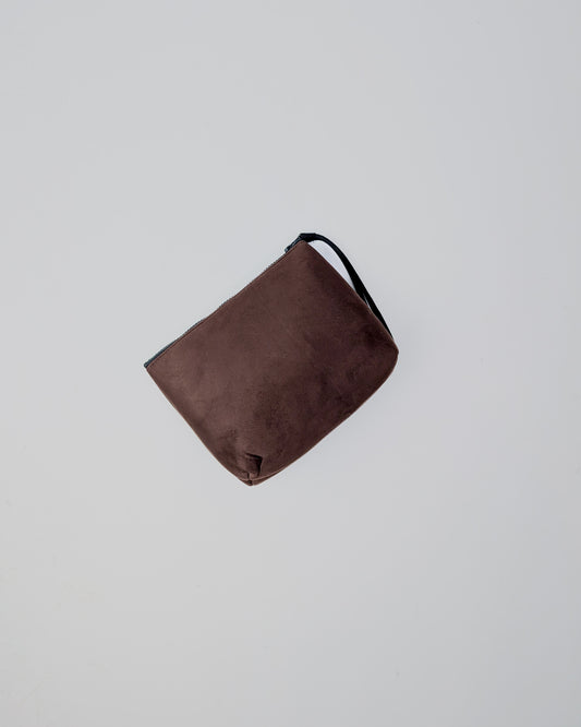 AI25 Marc Ellis Pochette BUBY SUEDE CLUTCH Cocoa