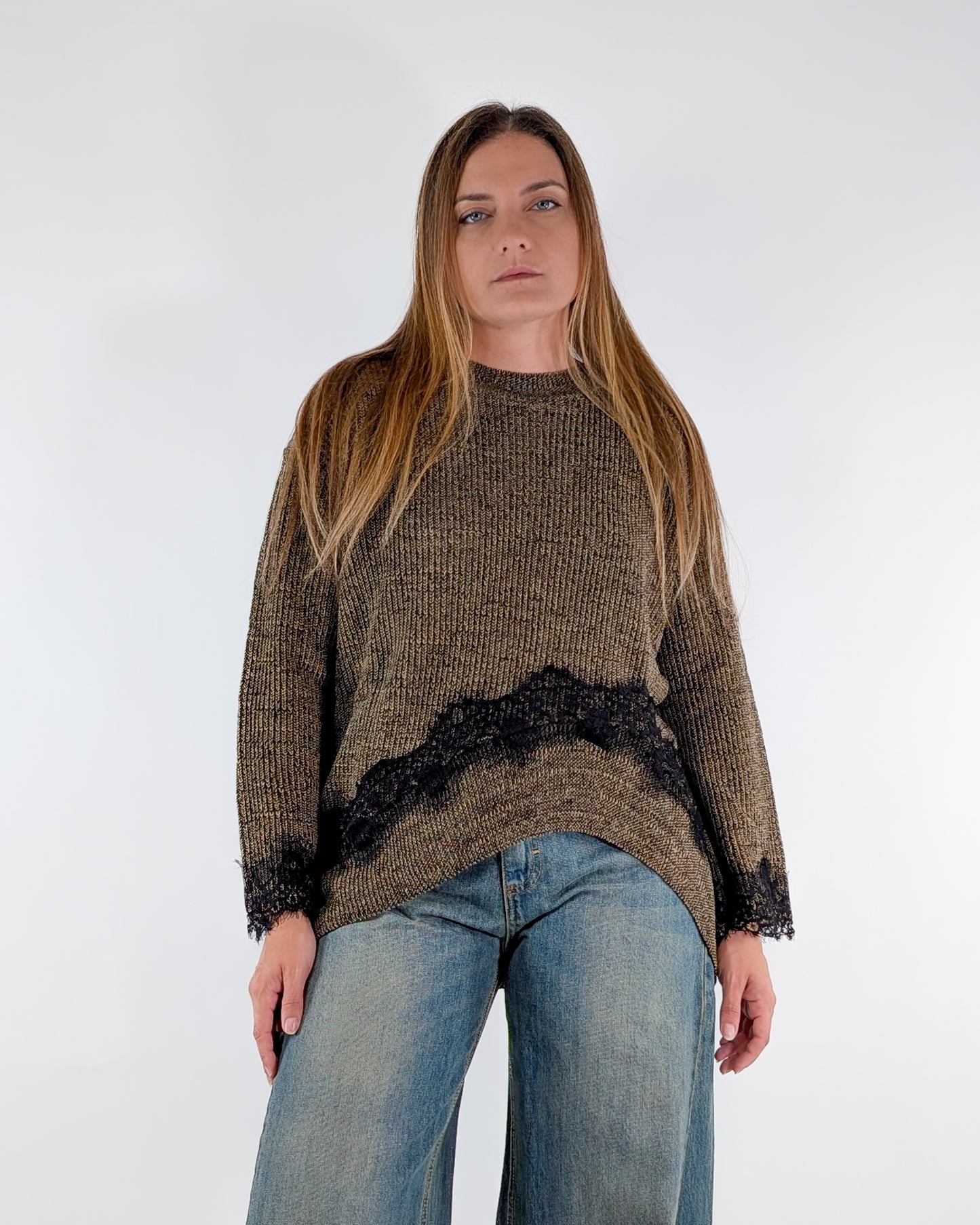 AI25 Have One Maglia MMO-P090 Cioccolato/Beige