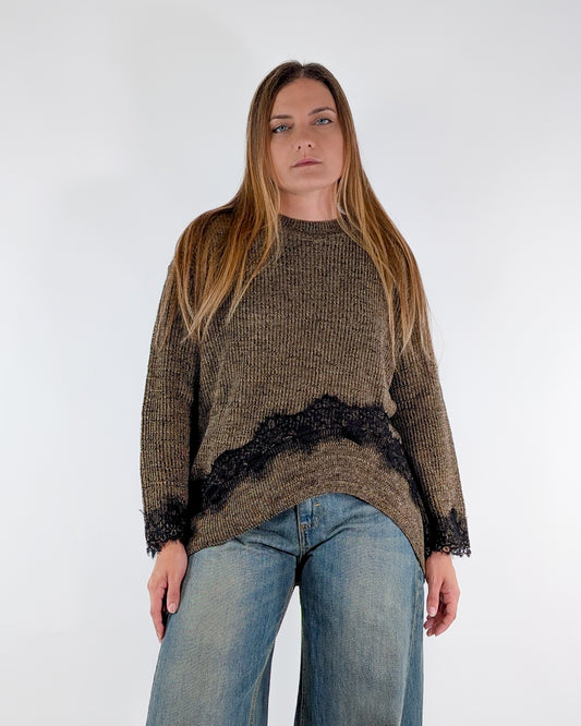 AI25 Have One Maglia MMO-P090 Cioccolato/Beige