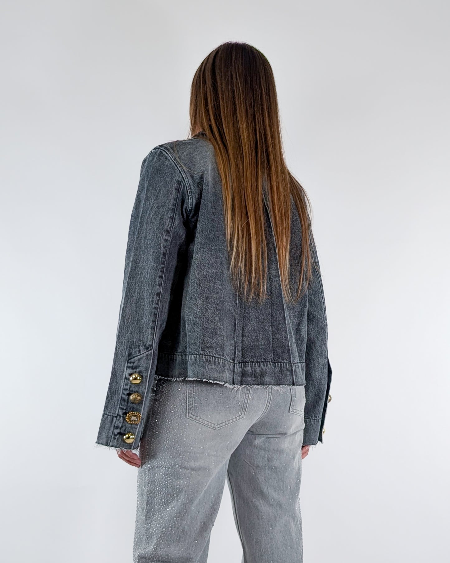 AI25 Vicolo Giacca DF5044 Denim Nero