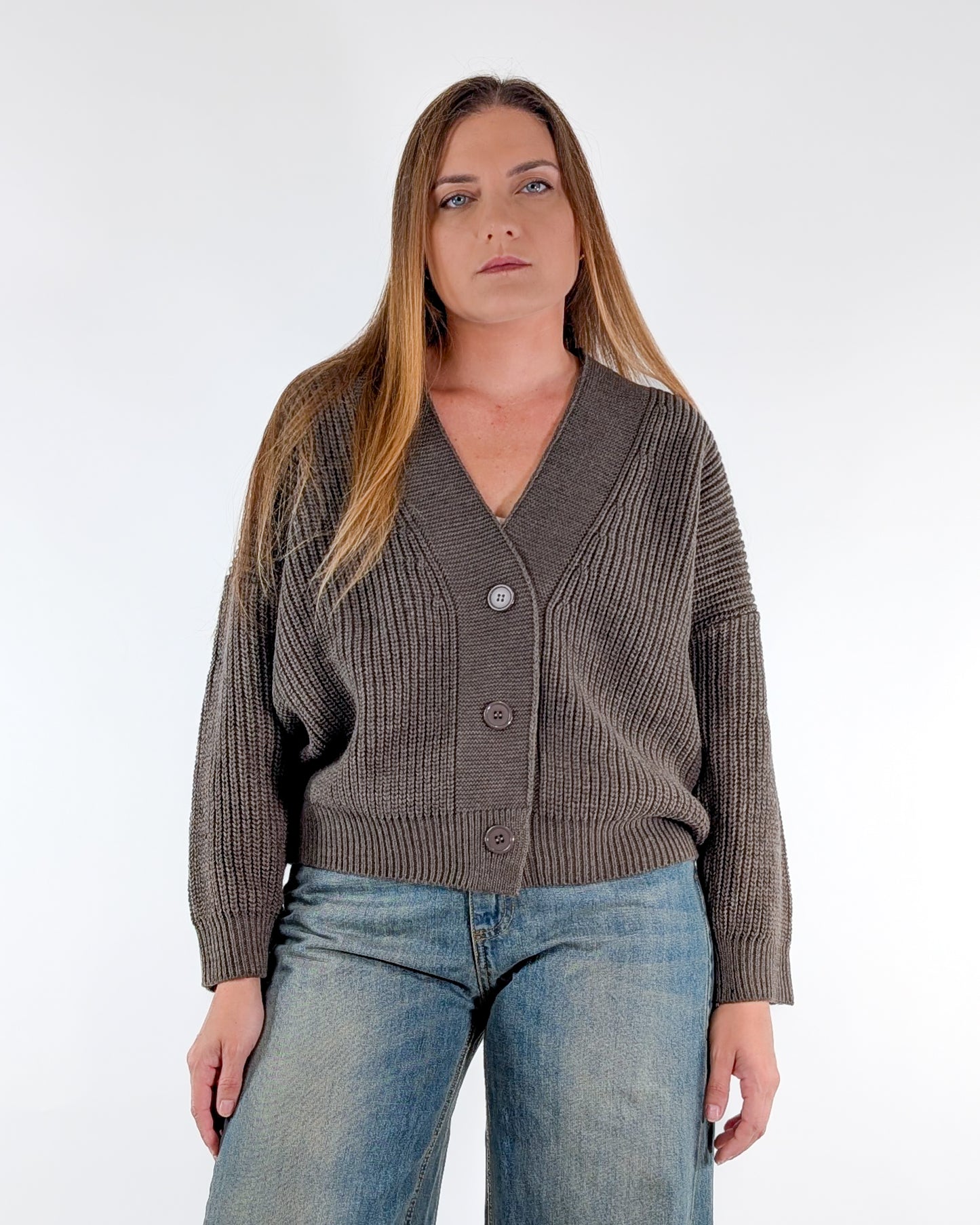 AI25 Susy Mix Cardigan M792079 Tortora
