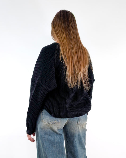 AI25 Susy Mix Cardigan M792079 Nero