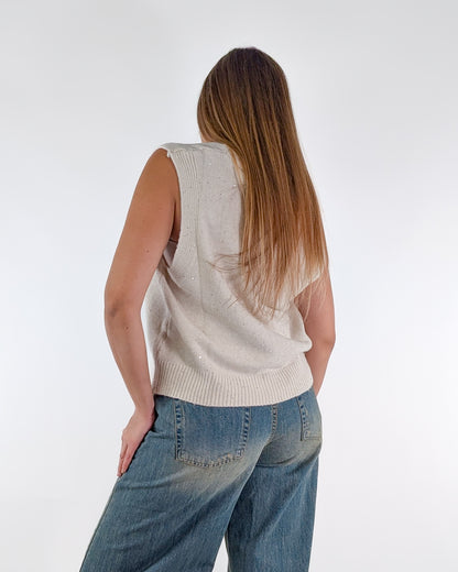 AI25 Susy Mix Gilet 25136 Beige