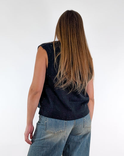 AI25 Susy Mix Gilet 25136 Nero