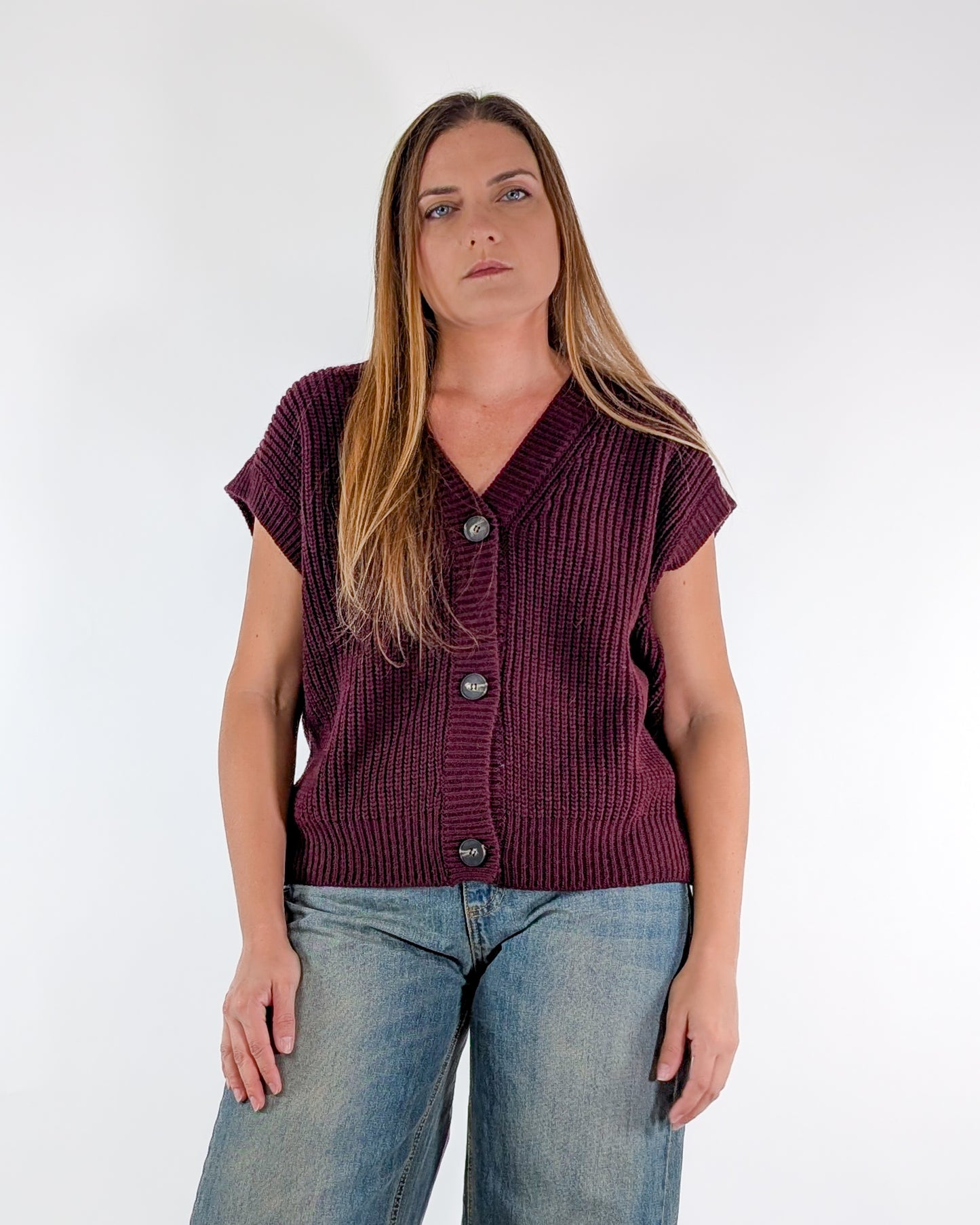 AI25 Tensione In Gilet D80941 Bordeaux