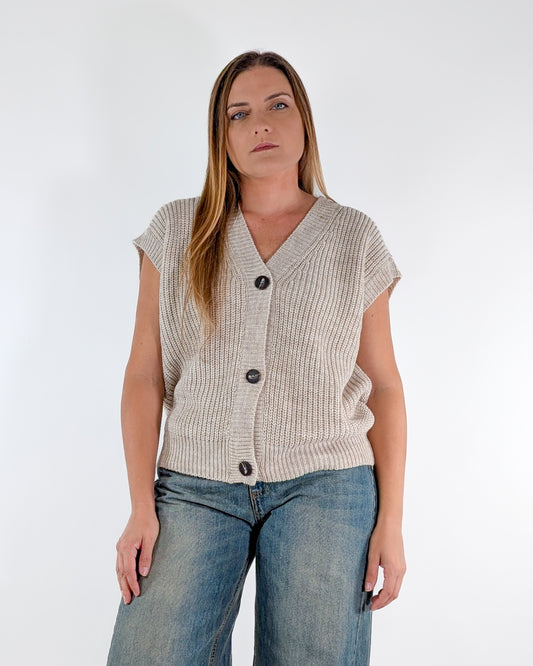 AI25 Tensione In Gilet D80941 Beige