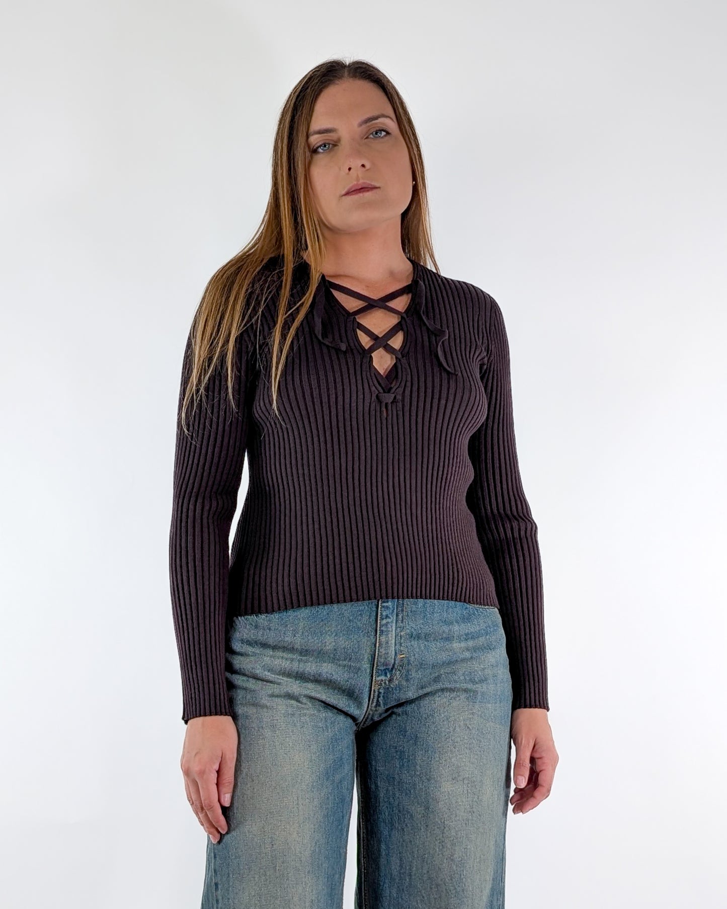 AI25 Tensione In Maglia W5HMJ55A418 Brown