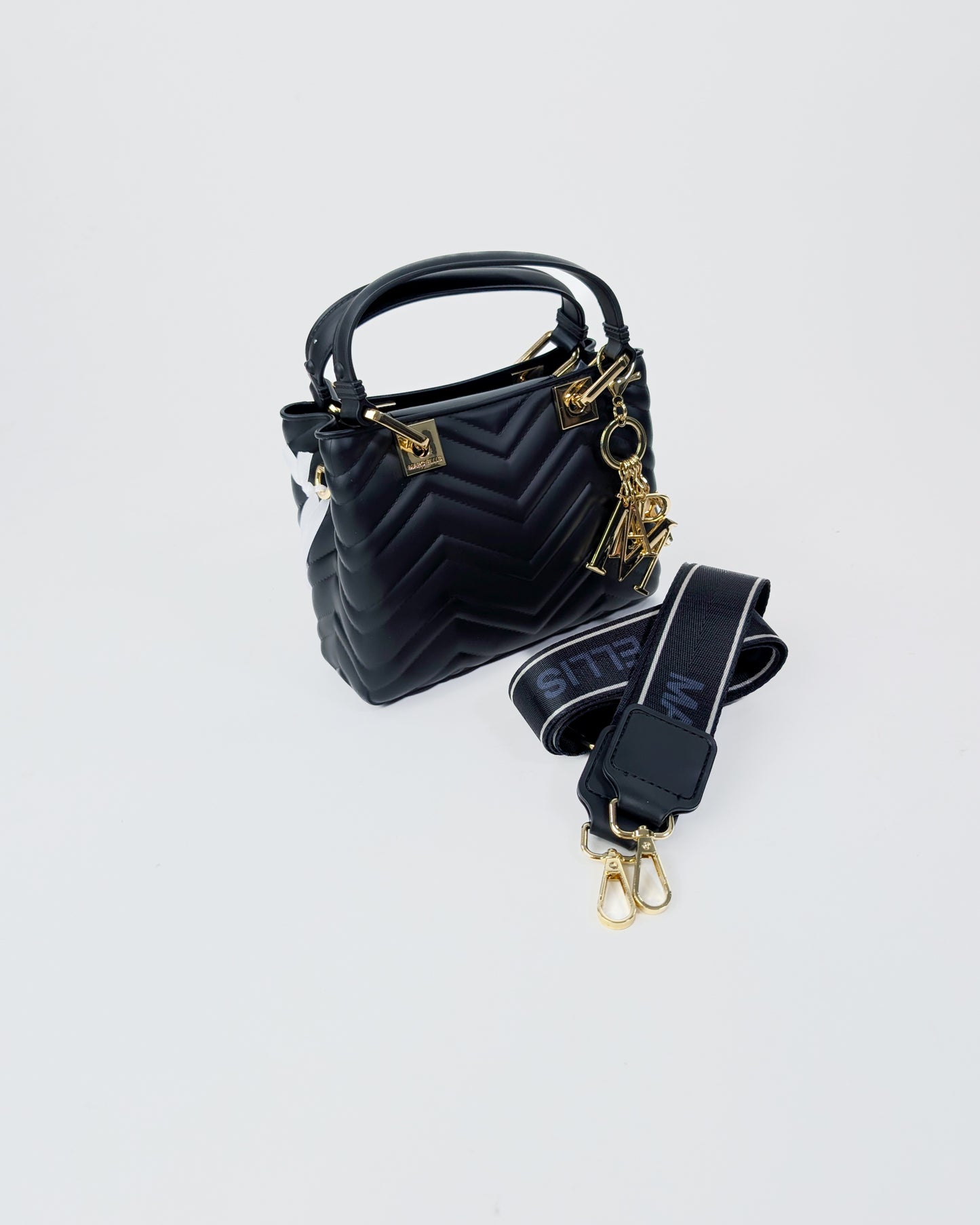 AI25 Marc Ellis Borsa FLAT KRISSY S WAVE_25 Black/Light Gold