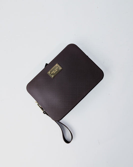 AI25 Marc Ellis Borsa FLAT FLOWE _25 COCOA / LIGHT GOLD