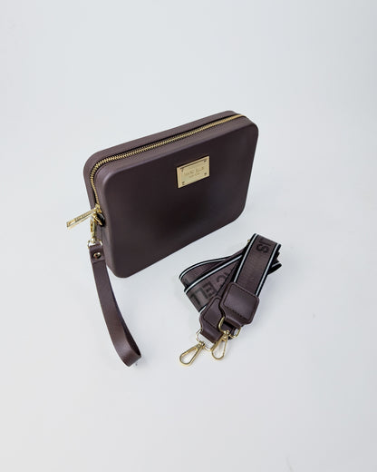 AI25 Marc Ellis Borsa FLAT FLOWE _25 COCOA / LIGHT GOLD