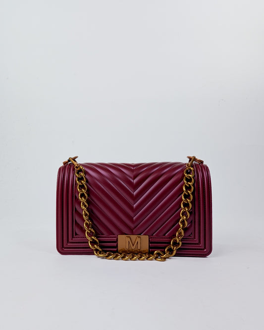 AI25 Marc Ellis Borsa FLAT M _25 RED DAHLIA / RAME