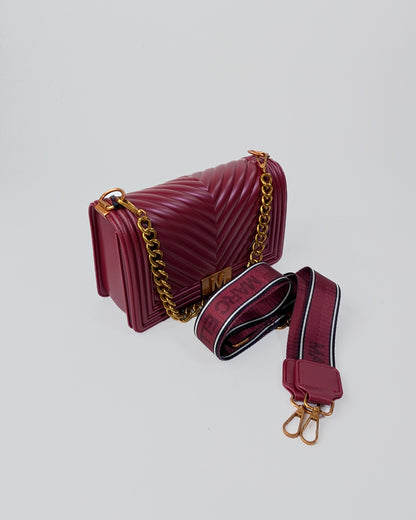 AI25 Marc Ellis Borsa FLAT M _25 RED DAHLIA / RAME