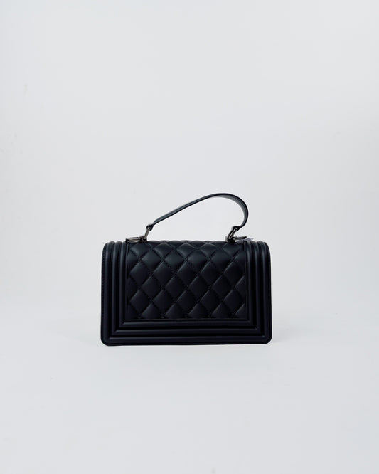 AI25 Marc Ellis Borsa FLAT SQUARE S BLACK / BRUSH CDF