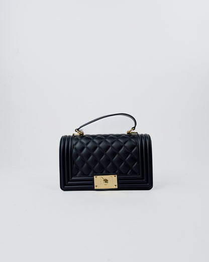 AI25 Marc Ellis Borsa FLAT SQUARE S BLACK / LIGHT GOLD