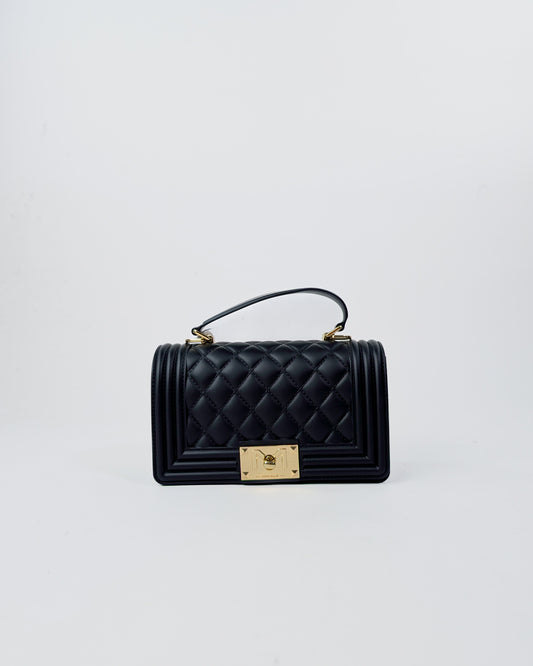 AI25 Marc Ellis Borsa FLAT SQUARE S BLACK / LIGHT GOLD