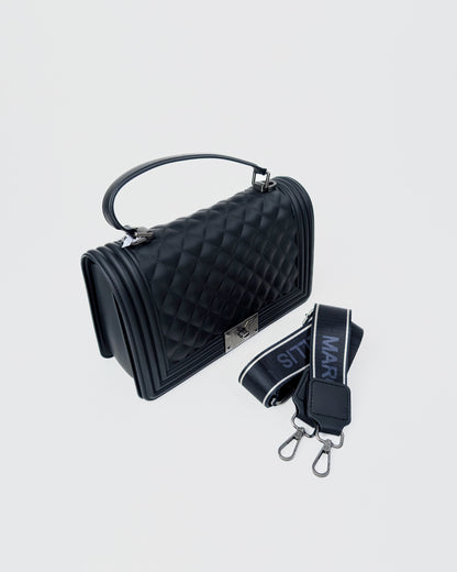 AI25 Marc Ellis Borsa FLAT SQUARE M BLACK / BRUSH CDF