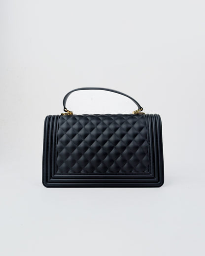 AI25 Marc Ellis Borsa FLAT SQUARE M BLACK / LIGHT GOLD