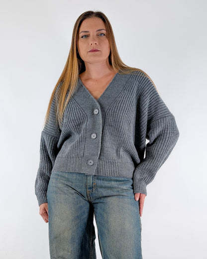 AI25 Susy Mix Cardigan M792079 Grigio
