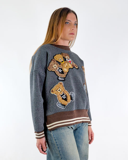 AI25 Vicolo Felpa TF1875 Grigio