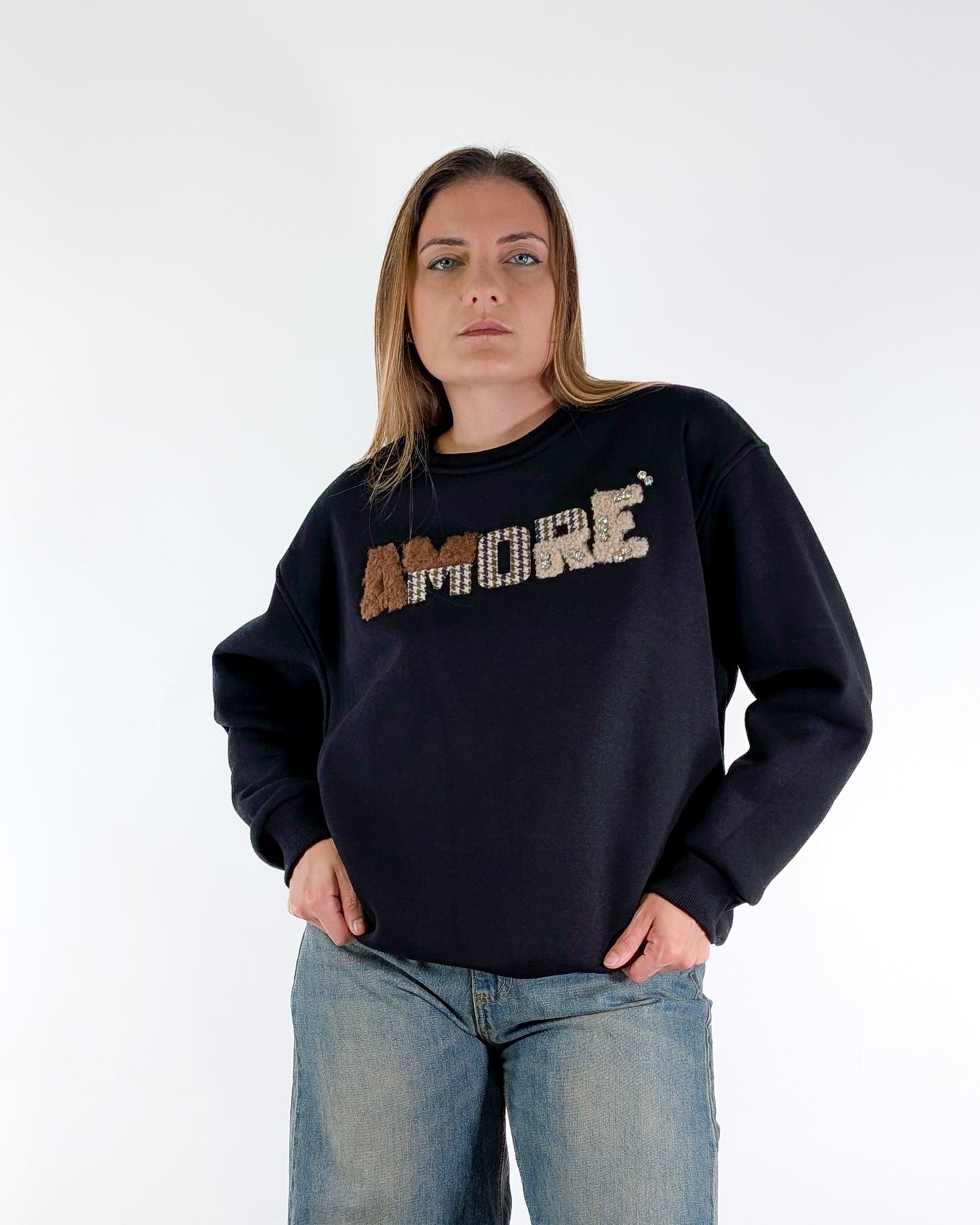 AI25 Susy Mix Felpa SH002989 Nero