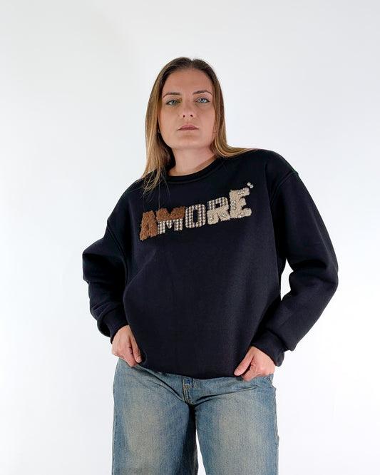 AI25 Susy Mix Felpa SH002989 Nero