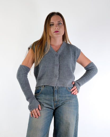 AI25 Susy Mix Gilet M92130 Grigio