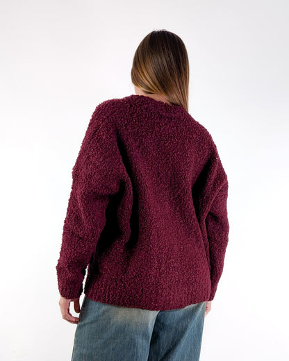 AI25 Susy Mix Cardigan WK32848 Vino