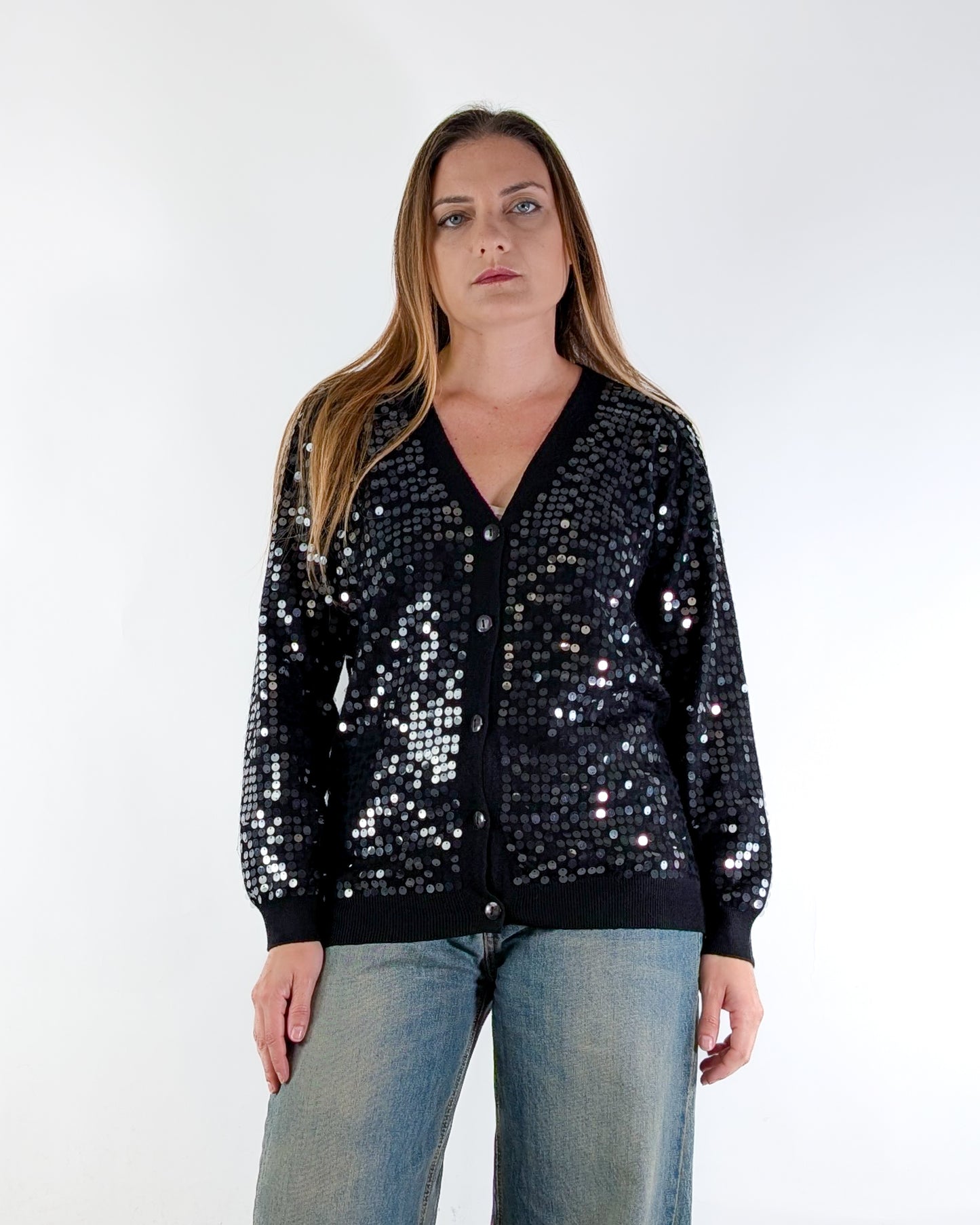 AI25 Susy Mix Cardigan CC66980 Nero