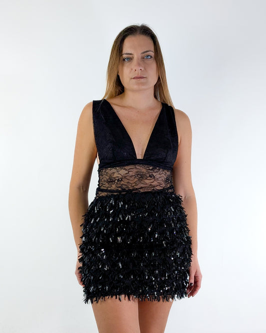 AI25 Vicolo Gonna TF1152 Nero