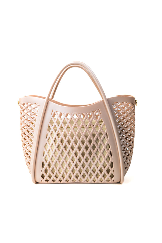 PE26 Marc Ellis Borsa FLAT BASKET S LIGHT TAN / LIGHT GOLD
