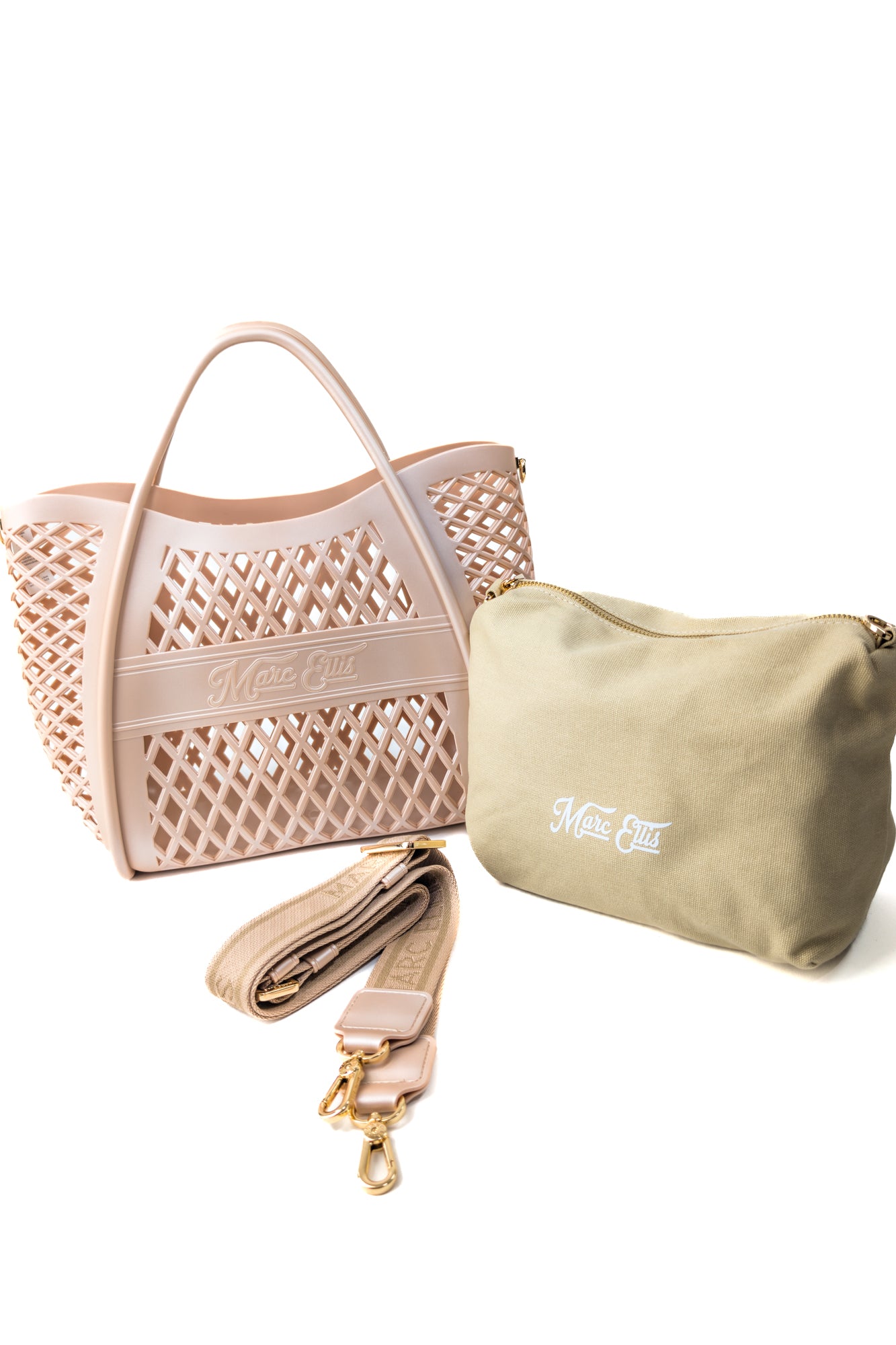 PE26 Marc Ellis Borsa FLAT BASKET S LIGHT TAN / LIGHT GOLD