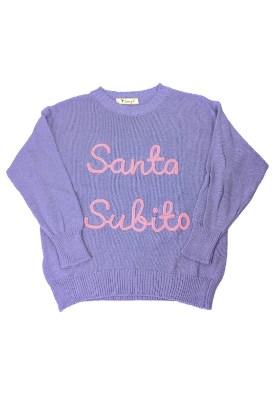 PE26 Luxury Maglia Santa Subito A0540 Lilla