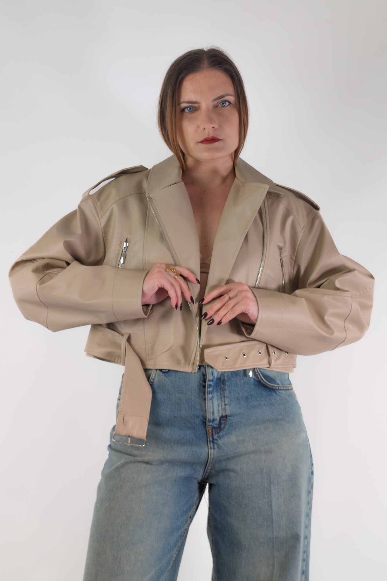 PE26 Susy Mix Giubbotto PP341T102 Beige