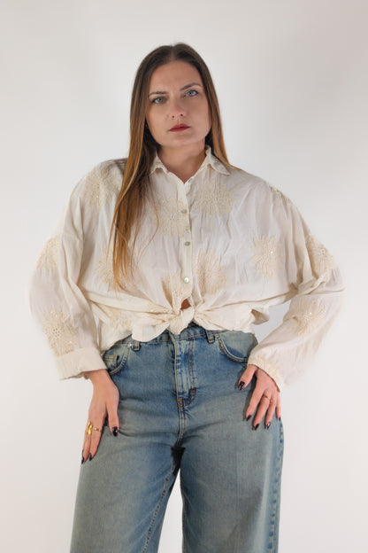 PE26 Susy Mix Camicia S26M239RI Burro