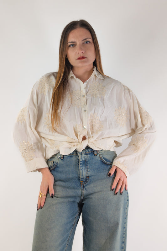 PE26 Susy Mix Camicia S26M239RI Burro