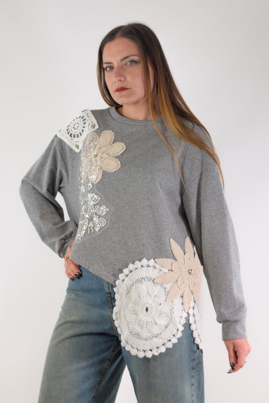 PE26 Tensione In Felpa TI3419PE26 Grigio