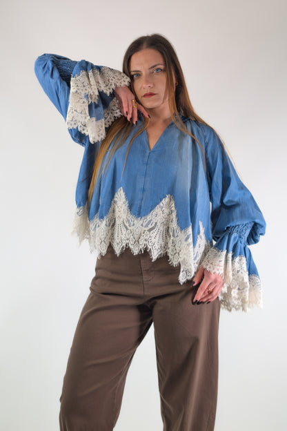 PE26 Tensione In Camicia S26C436 Denim