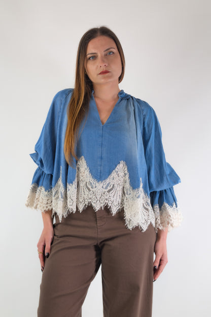 PE26 Tensione In Camicia S26C436 Denim