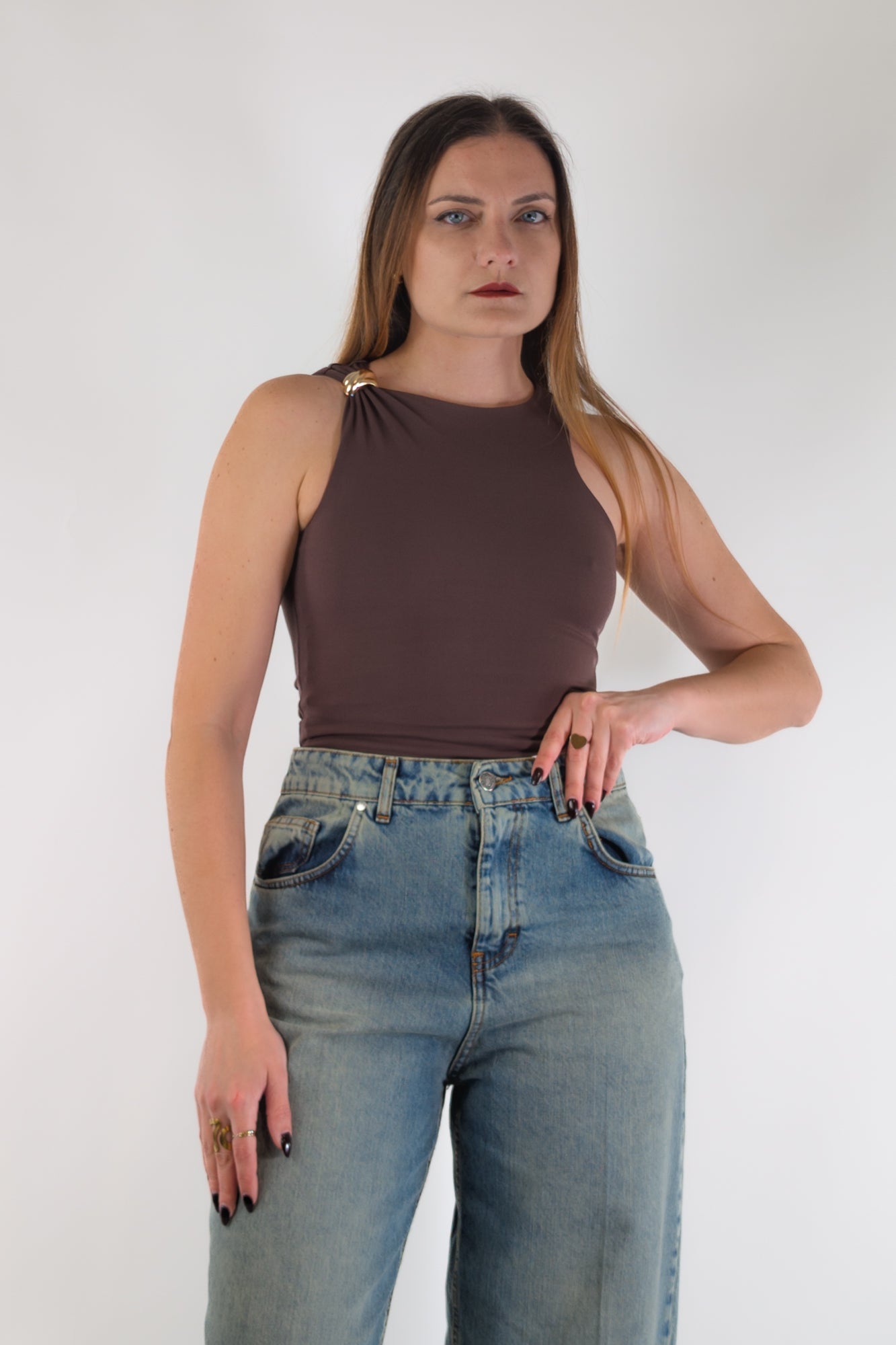 PE26 Susy Mix Top B453IDA1560 Nocciola