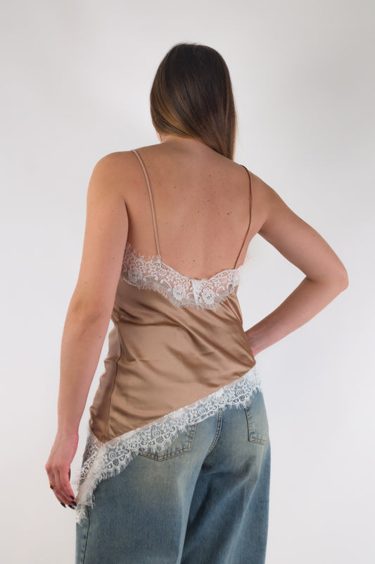 PE26 Susy Mix Top C81635PIZZO Champagne