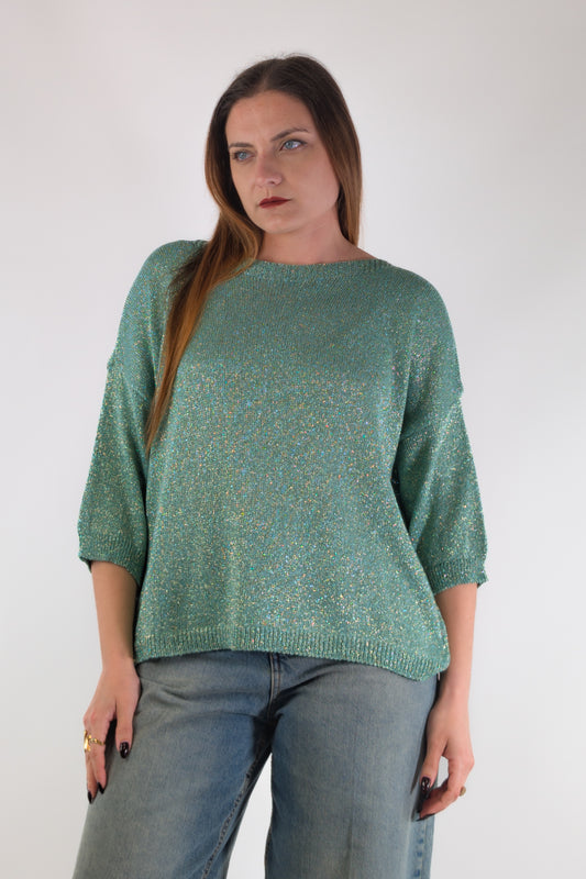 PE26 Susy Mix Maglia W26025 Verde Acqua