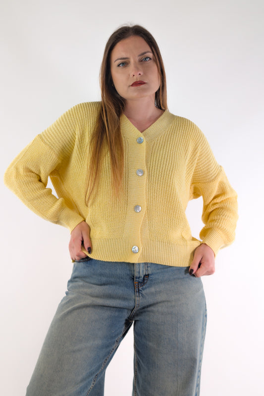 PE26 Susy Mix Cardigan 21660 Giallo