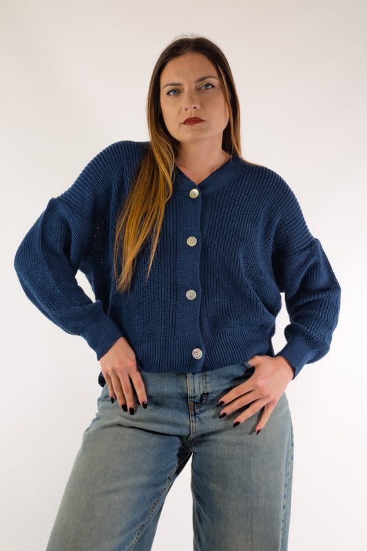 PE26 Susy Mix Cardigan 21660 Blu