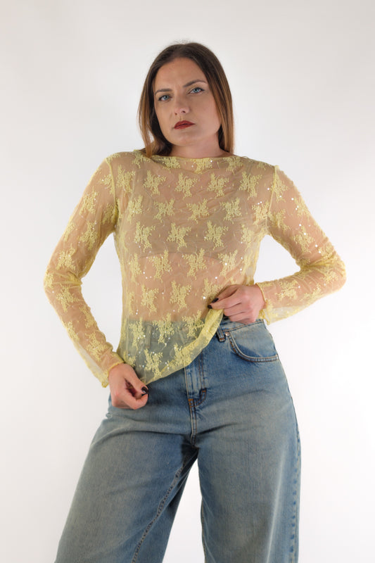 PE26 Susy Mix Maglia ME46526 Giallo