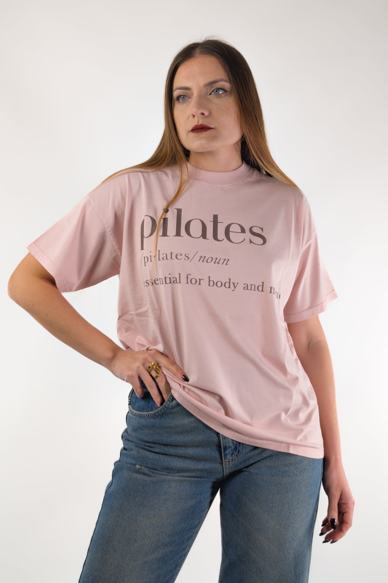 PE26 Vicolo T-Shirt RAB0380 Rosa Pallido