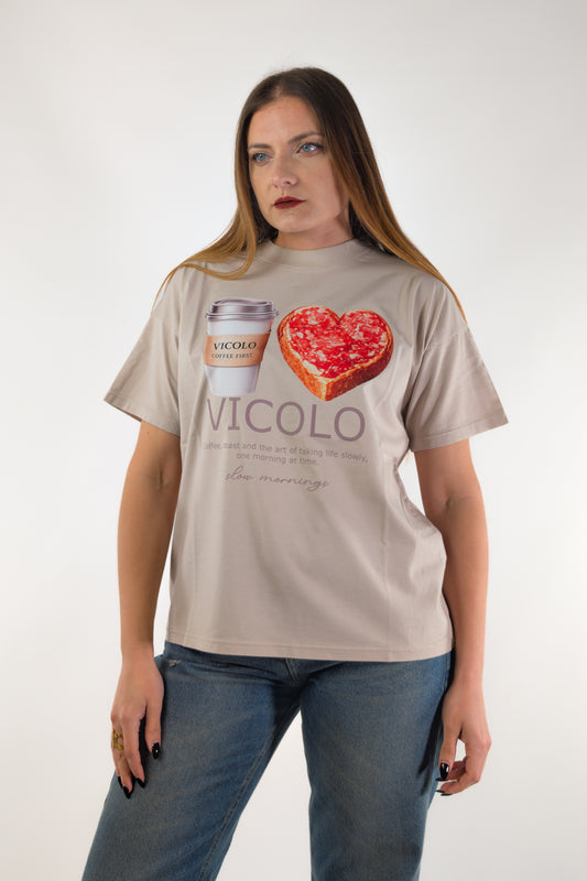 PE26 Vicolo T-Shirt RAB0270 Sasso
