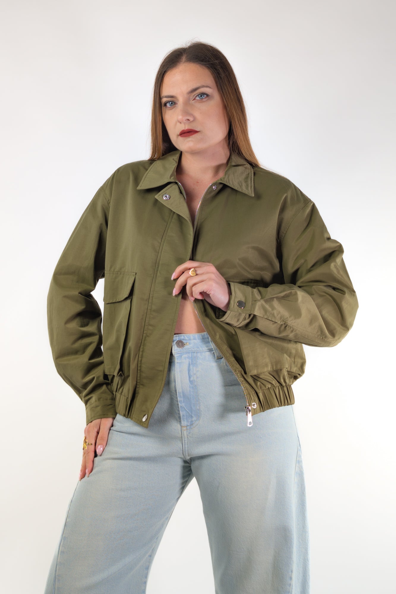 PE26 Susy Mix Bomber T830 Verde Militare