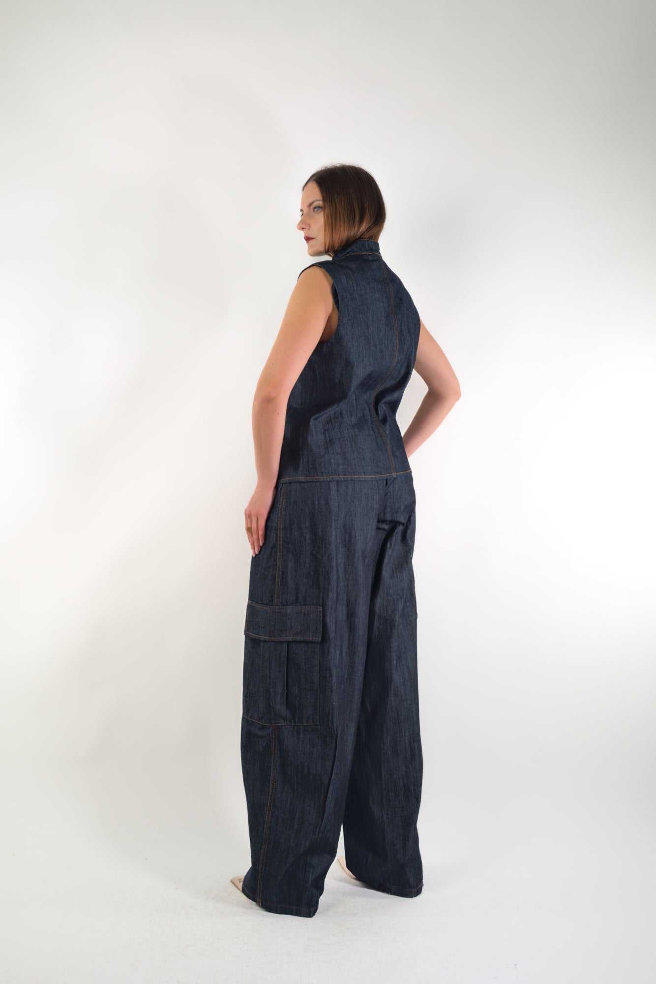 PE26 Tensione In Gilet TZ1040 Denim